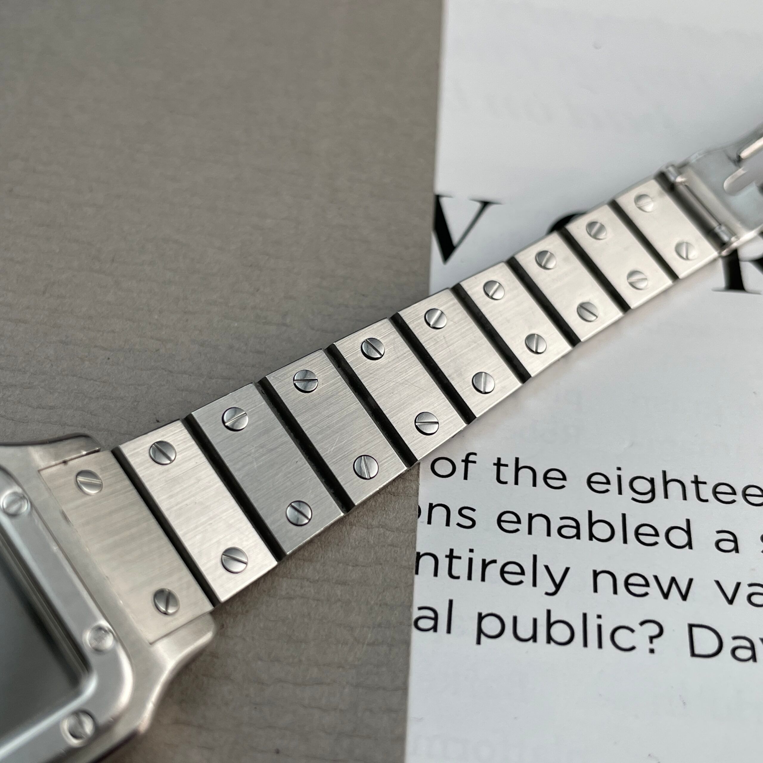 Cartier Santos Grey ‘Slate’ Dial, photo 11 of 14