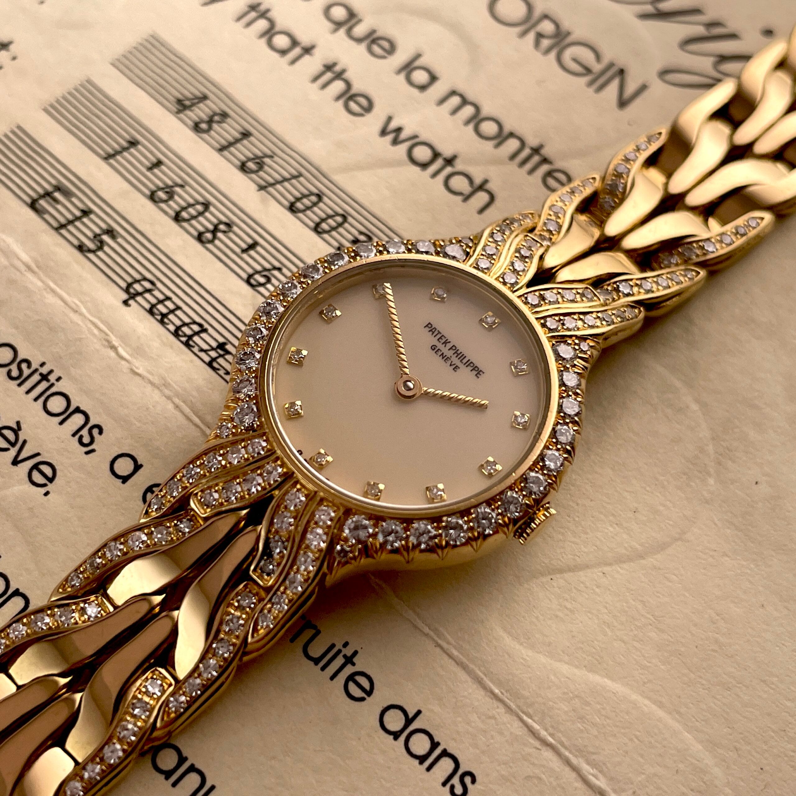 Patek Philippe La Flamme 4816/3 Factory Diamonds Cocktail Watch