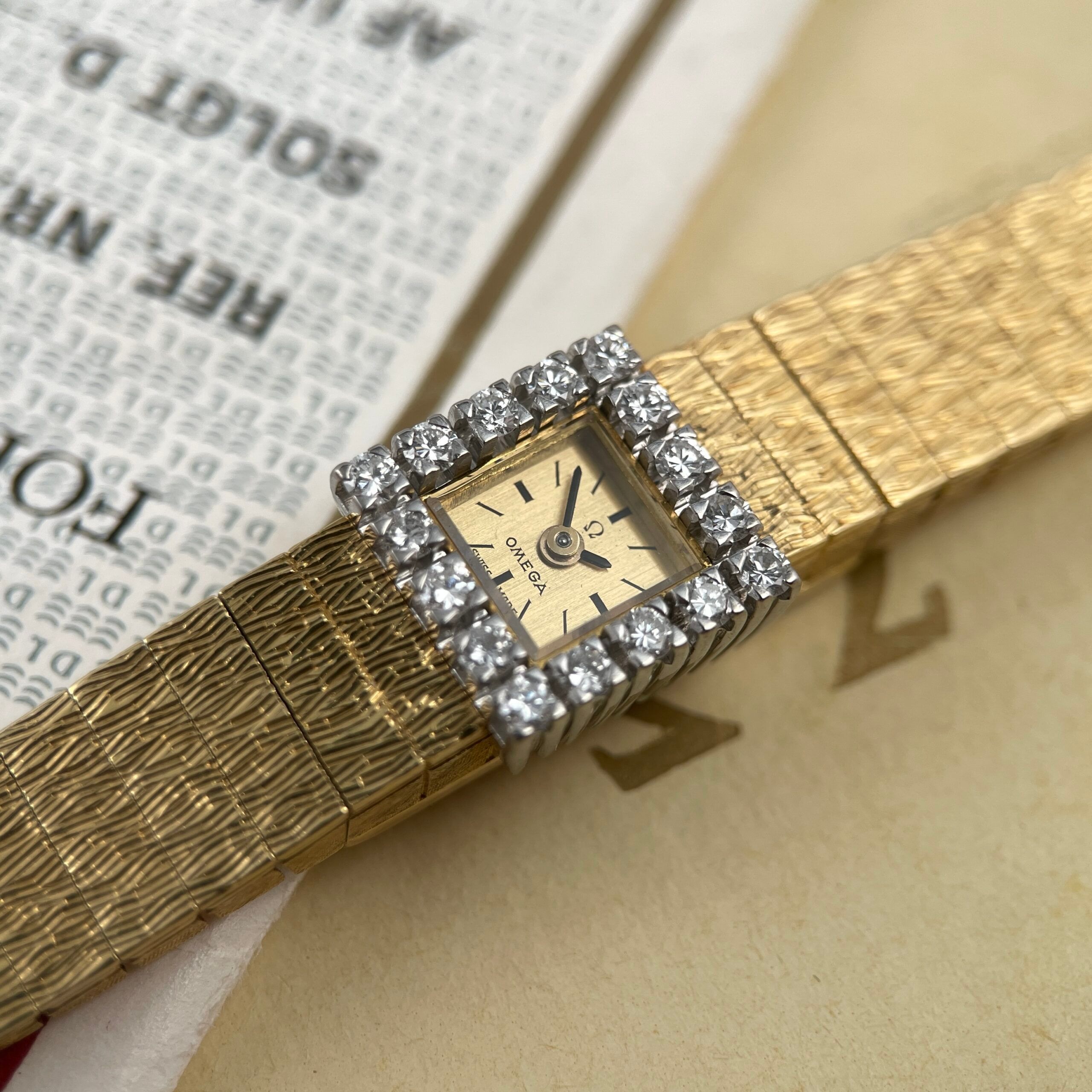 Omega Diamond / Yellow Gold Cocktail Ladies Watch, photo 4 of 15
