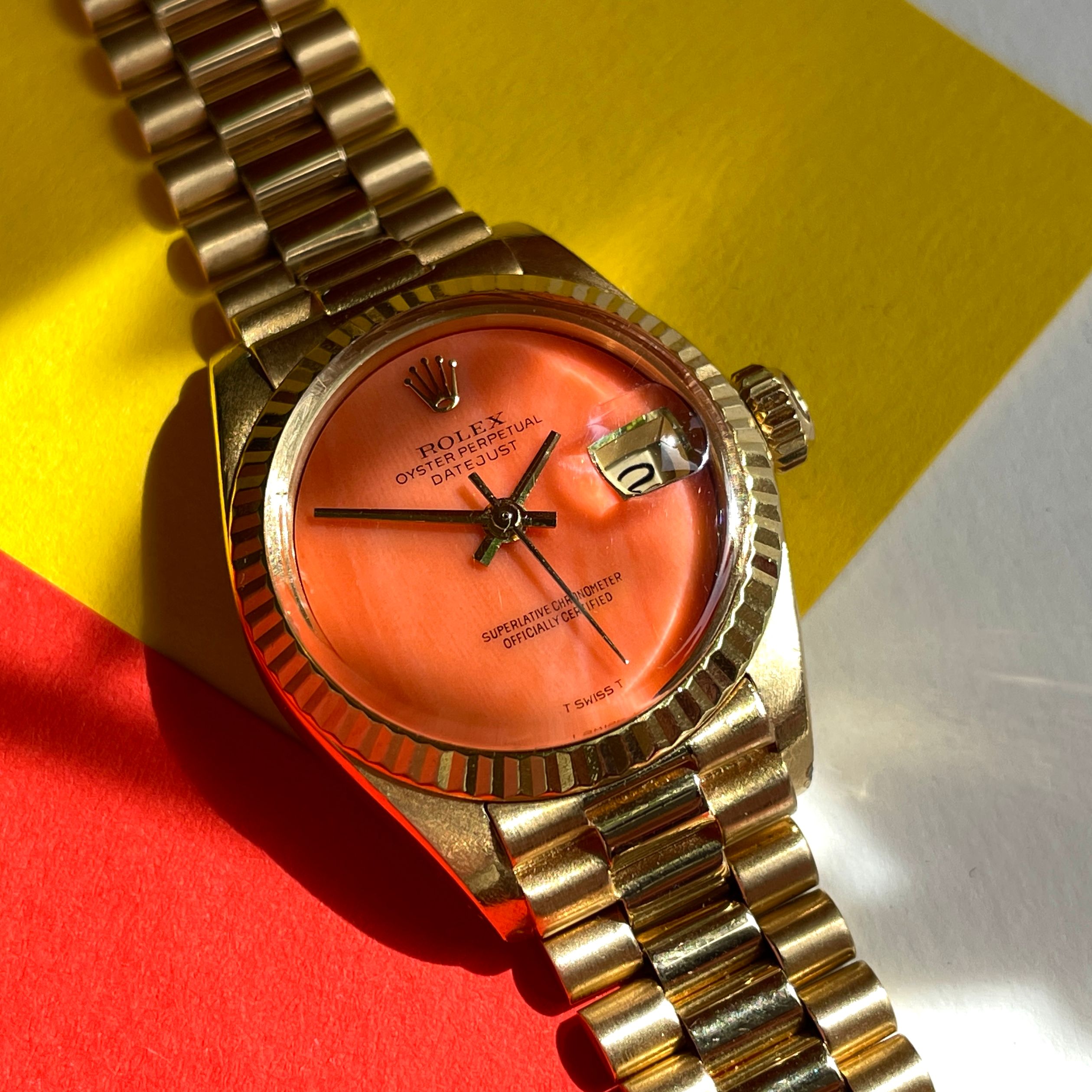 Rolex Datejust Coral Dial