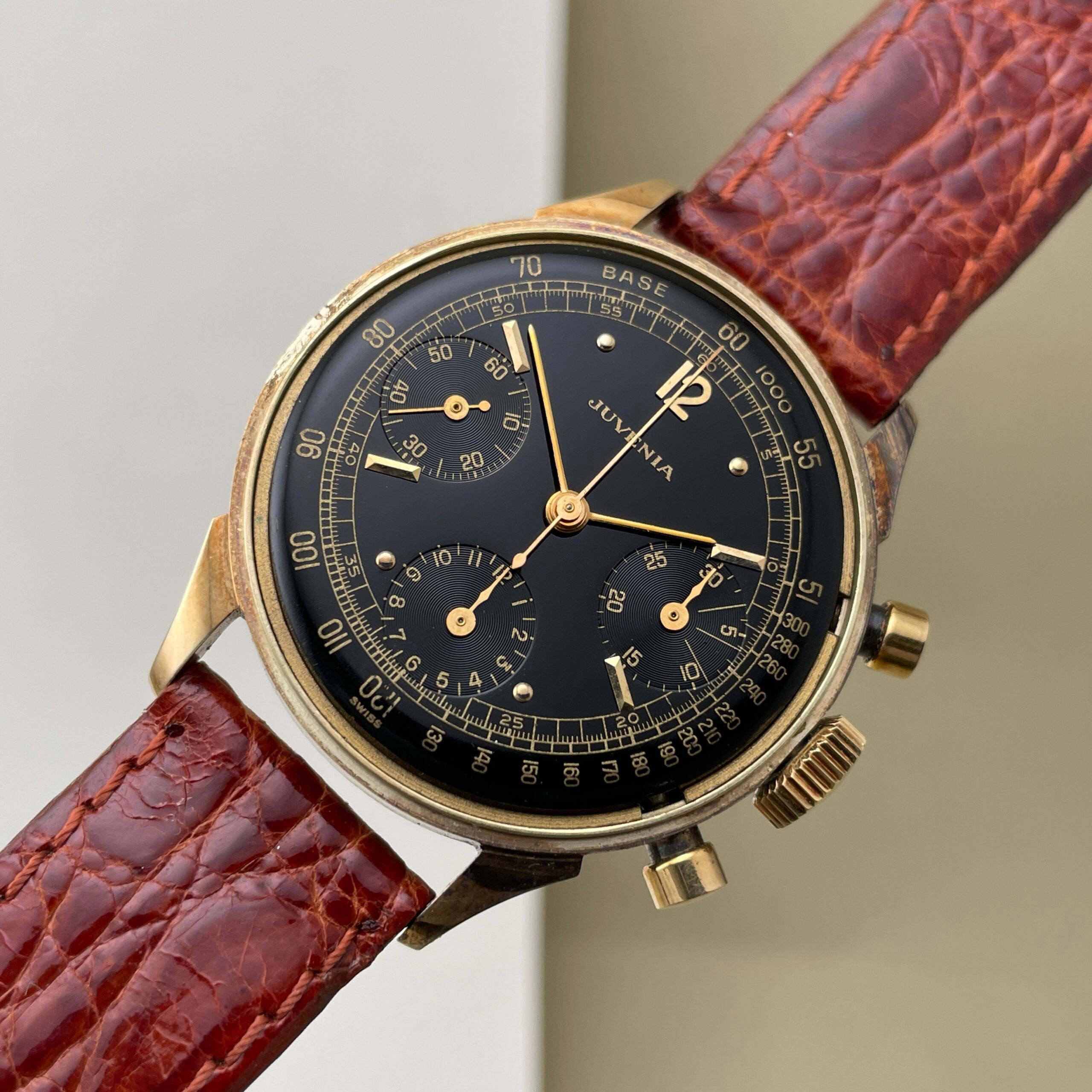 Juvenia Black Gilt Dial