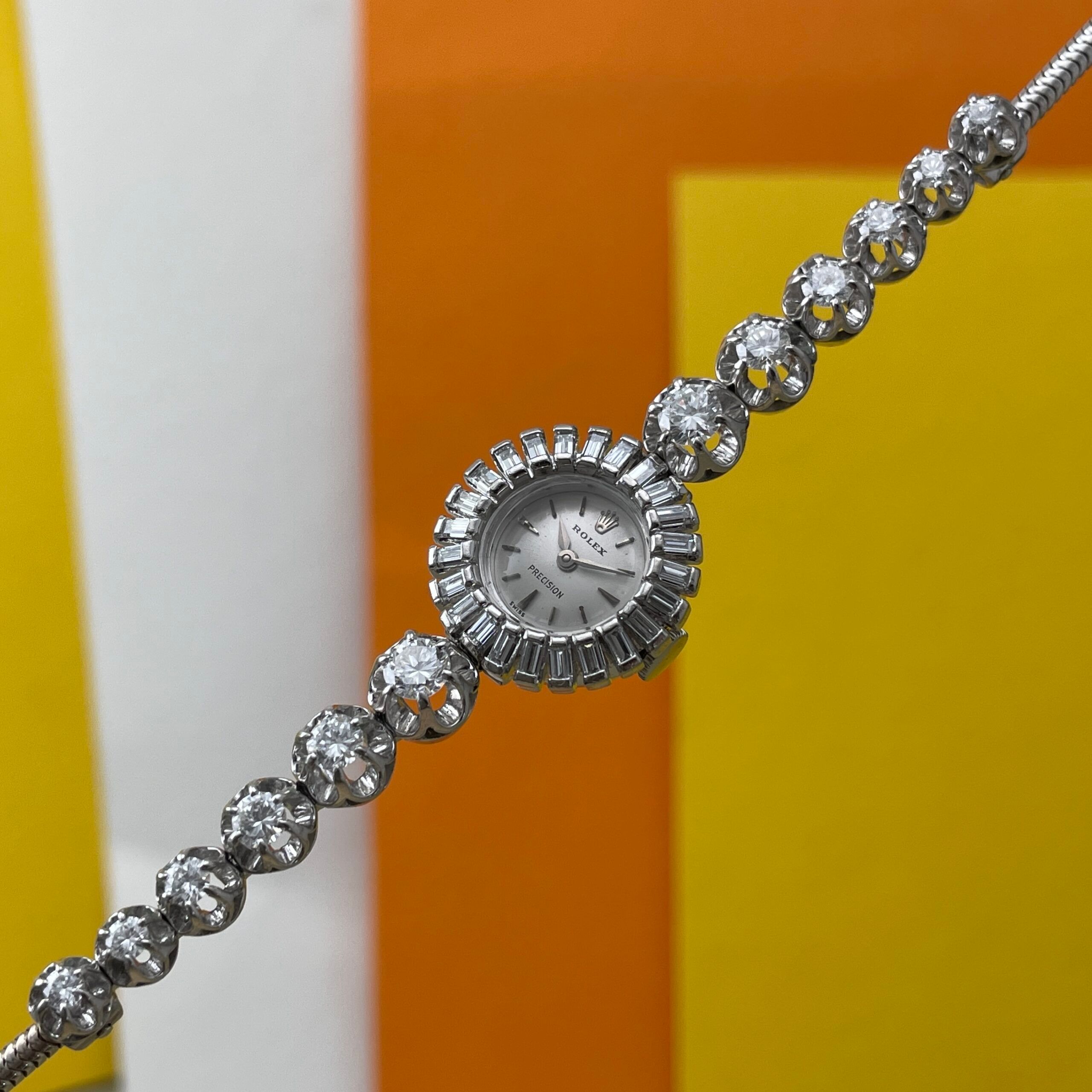 Rolex / Carl Bucherer Diamond White Gold Cocktail Watch