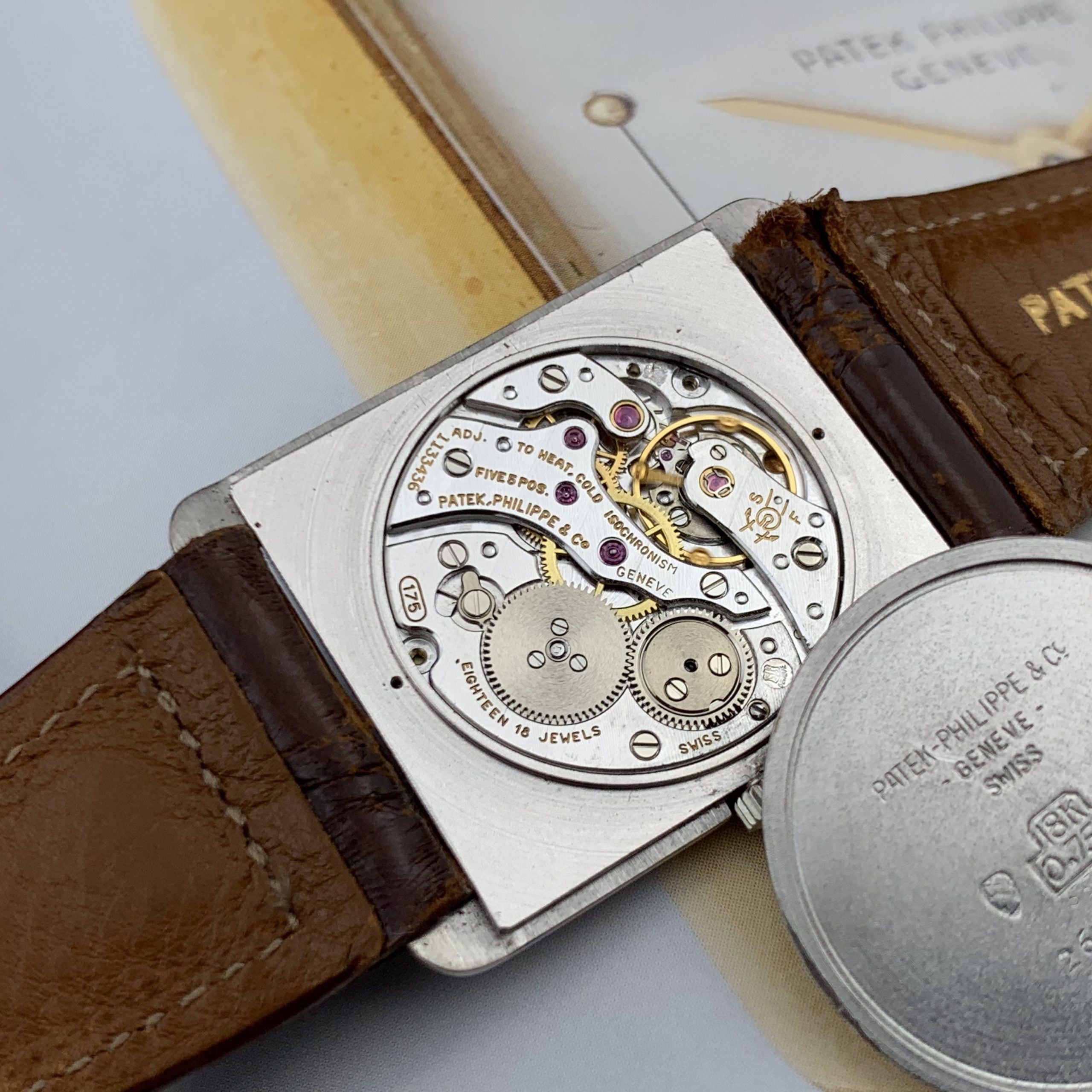 Patek Philippe 1966 Rare ‘Tank’ White Gold Dress Watch, photo 12 of 18