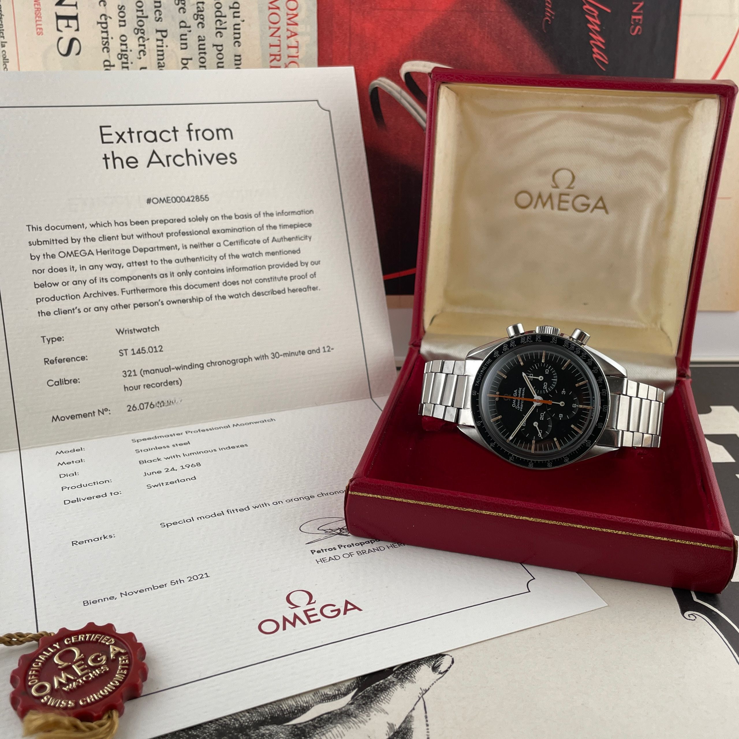 Omega Speedmaster ‘Ultraman’ with Extract of Archives, photo 4 of 18