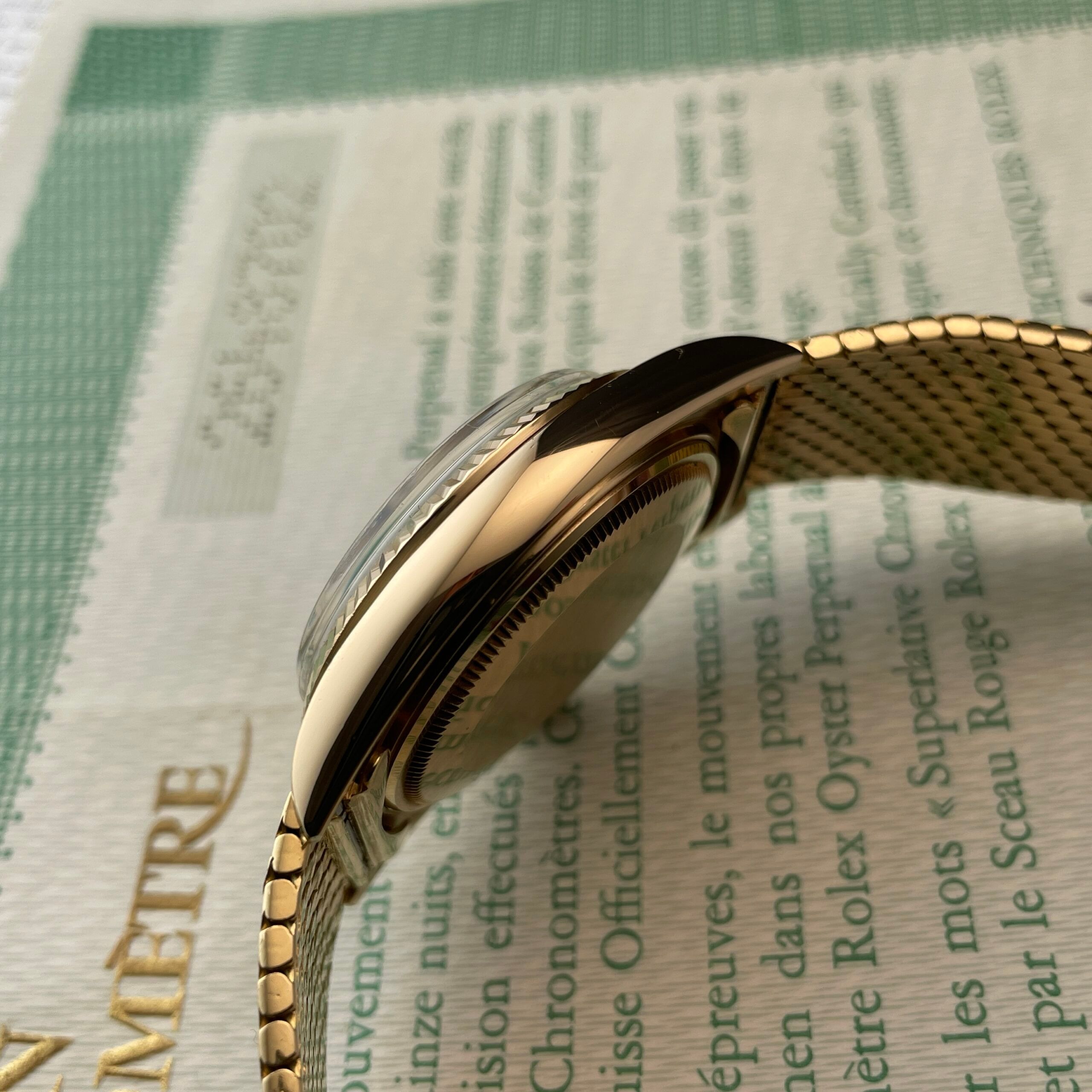 Rolex Day-Date 1803 Mat Blue Dial with Original Mesh Bracelet, photo 16 of 22