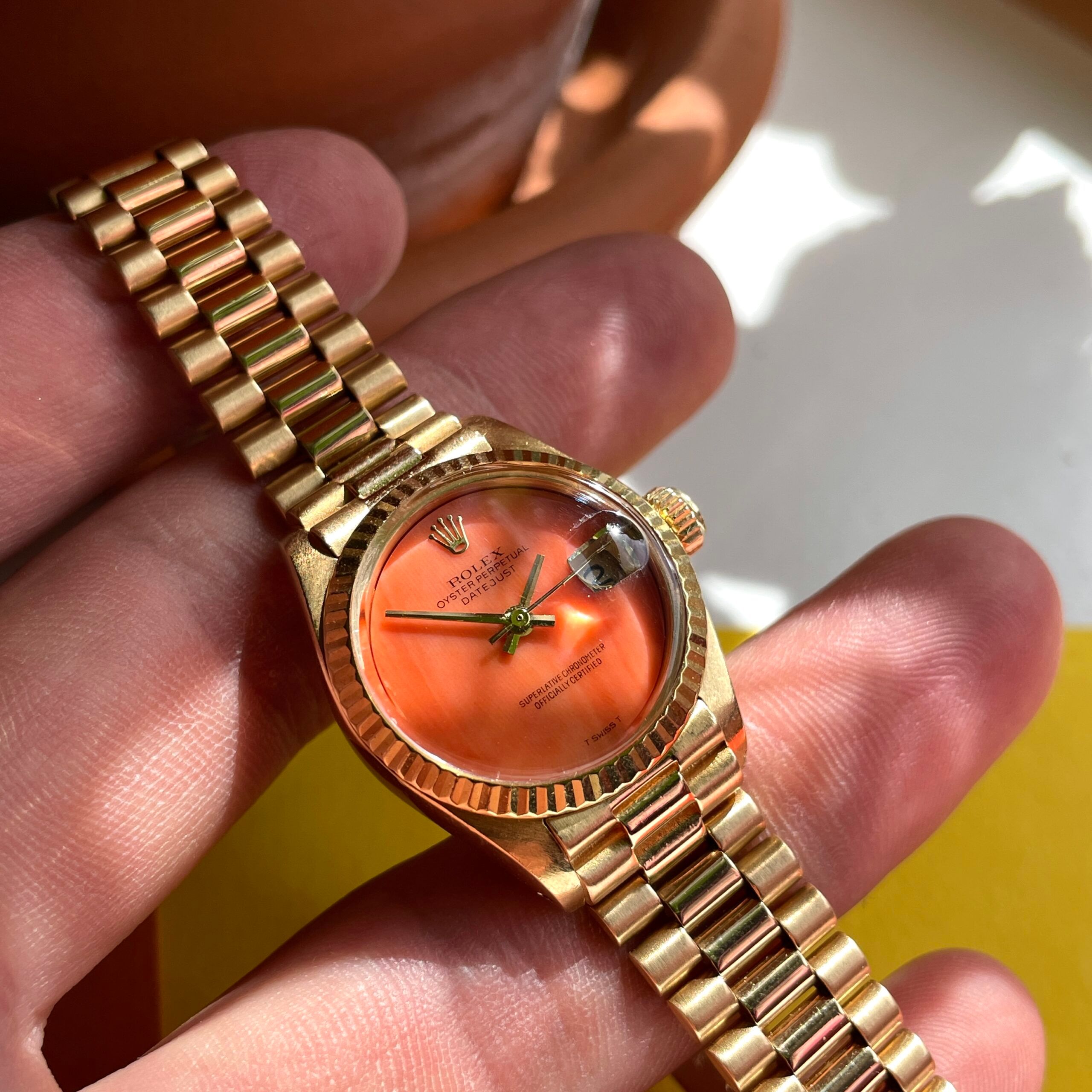 Rolex Datejust Coral Dial, photo 7 of 13