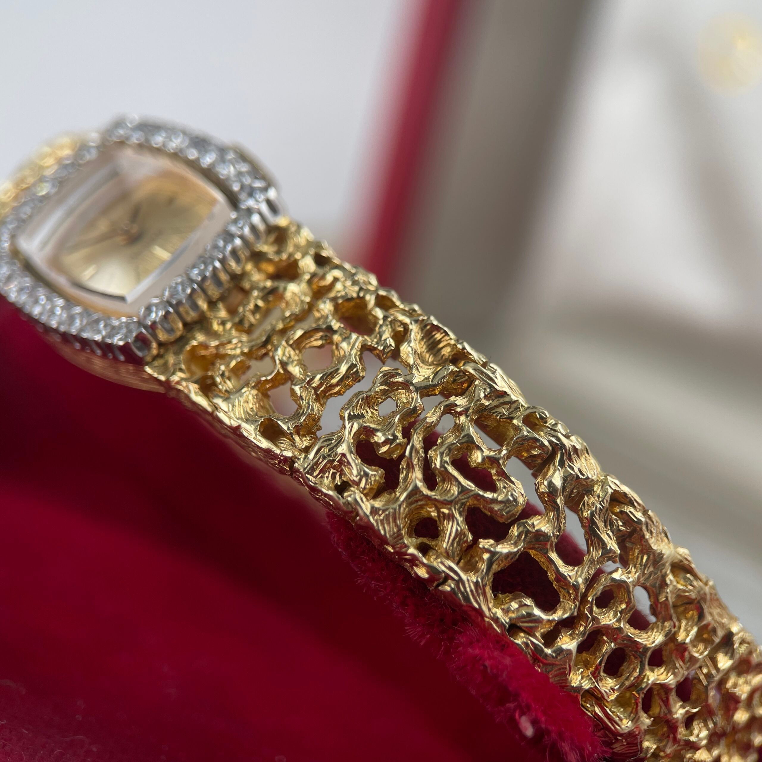 Omega Classic Mailles d’Or Gilbert Albert Diamond Cocktail Watch ‘Naturalistic’, photo 7 of 14