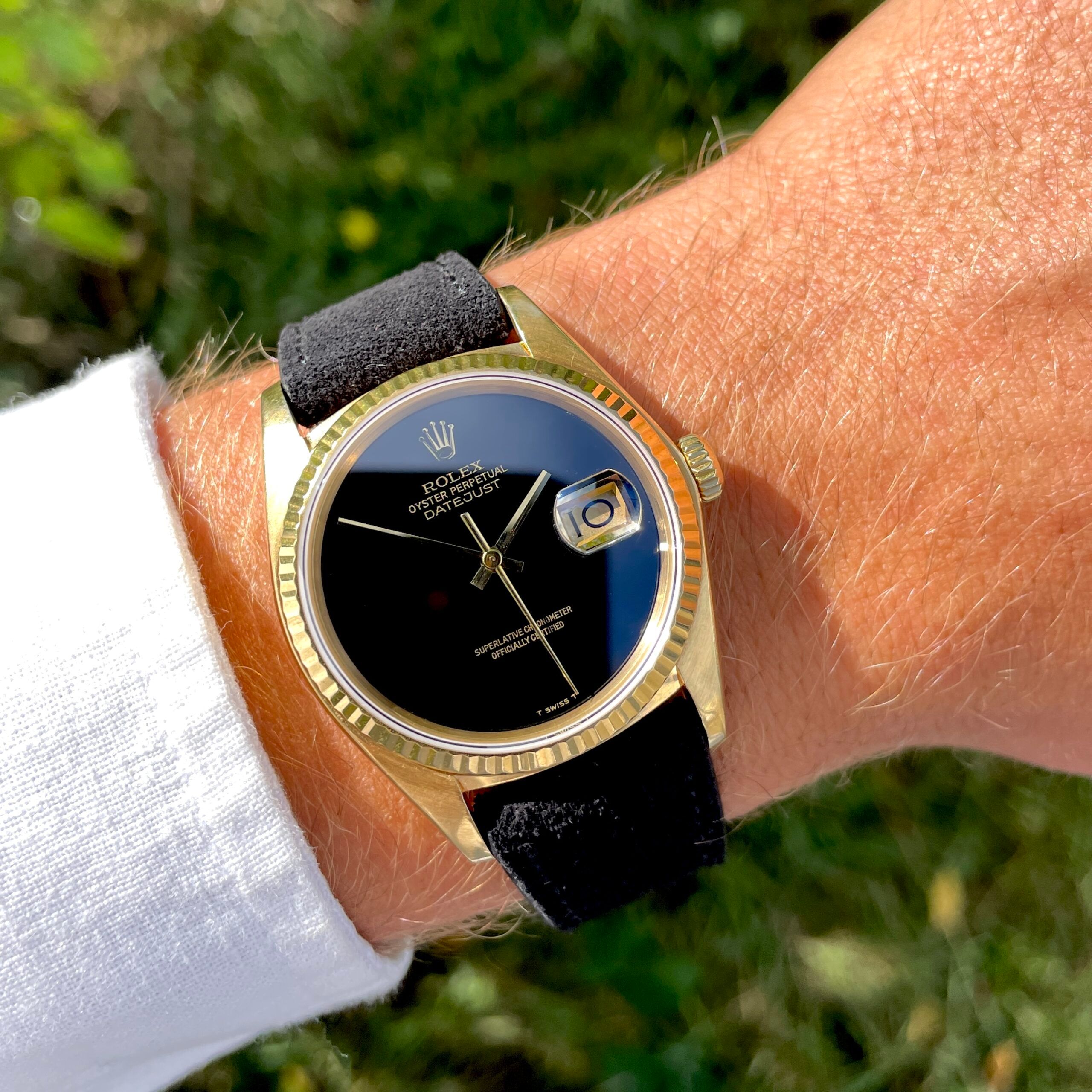 Rolex Datejust Onyx ’T swiss T’ Dial
