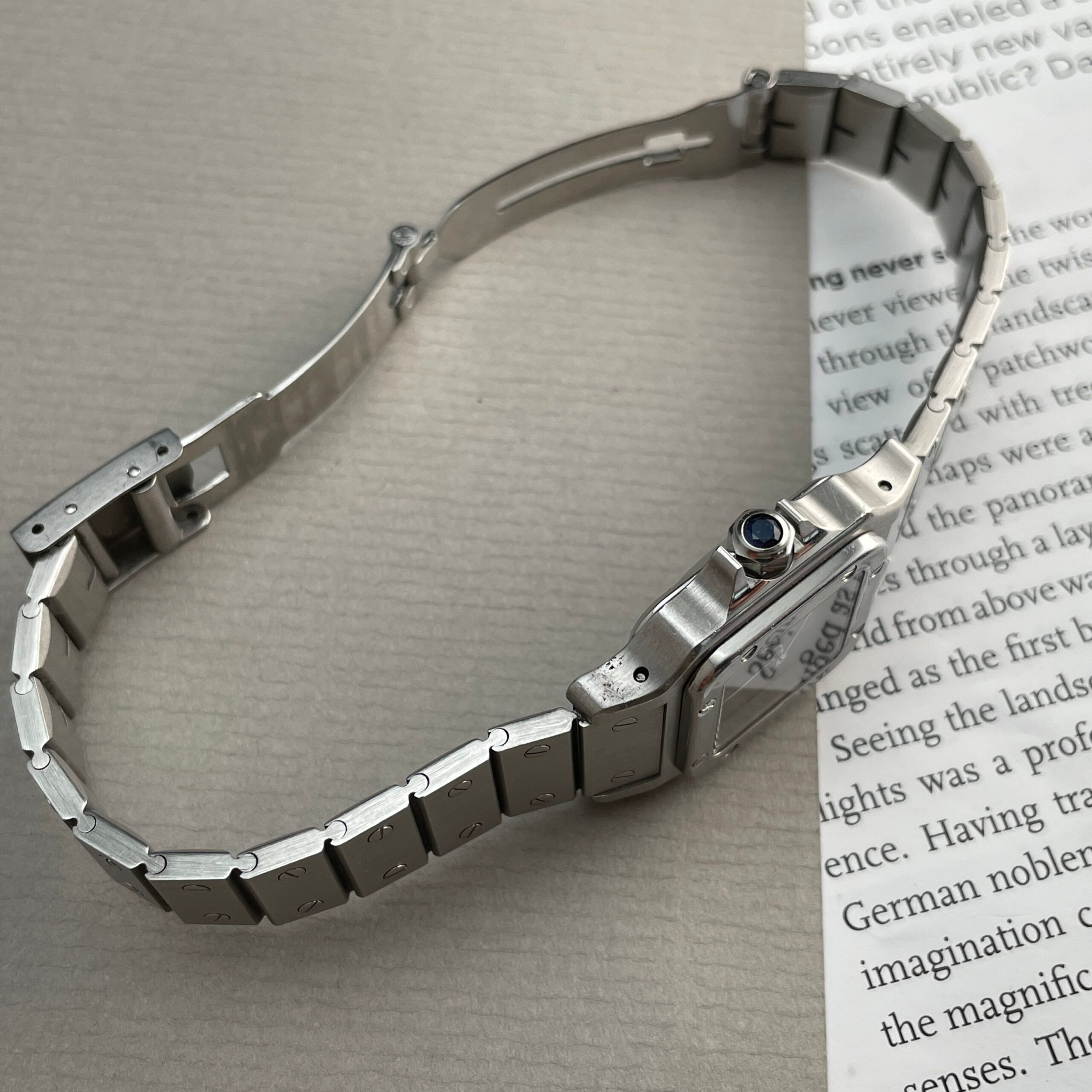 Cartier Santos Grey ‘Slate’ Dial, photo 8 of 14