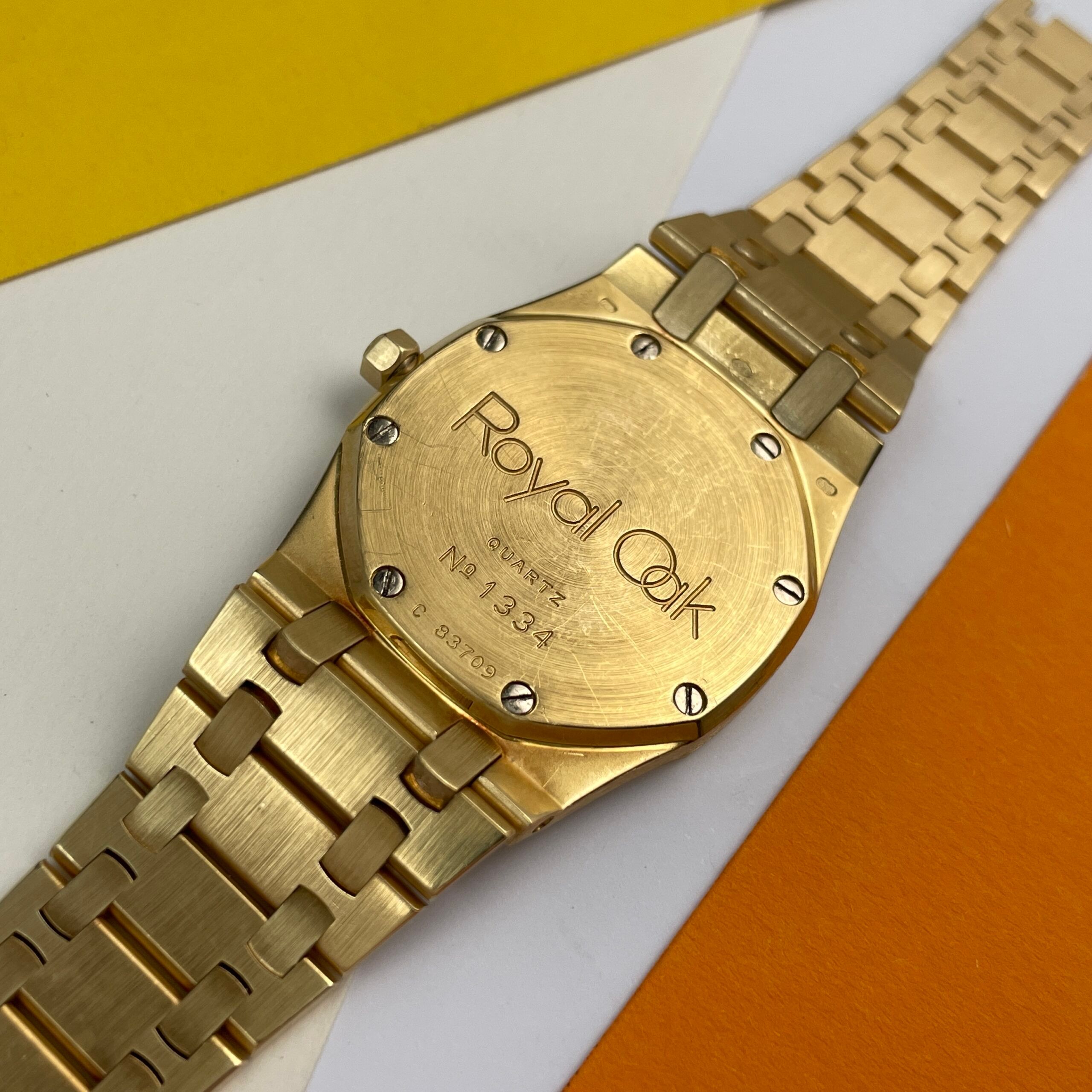 Audemars Piguet Royal Oak Yellow Gold Grey Tapisserie, photo 14 of 14