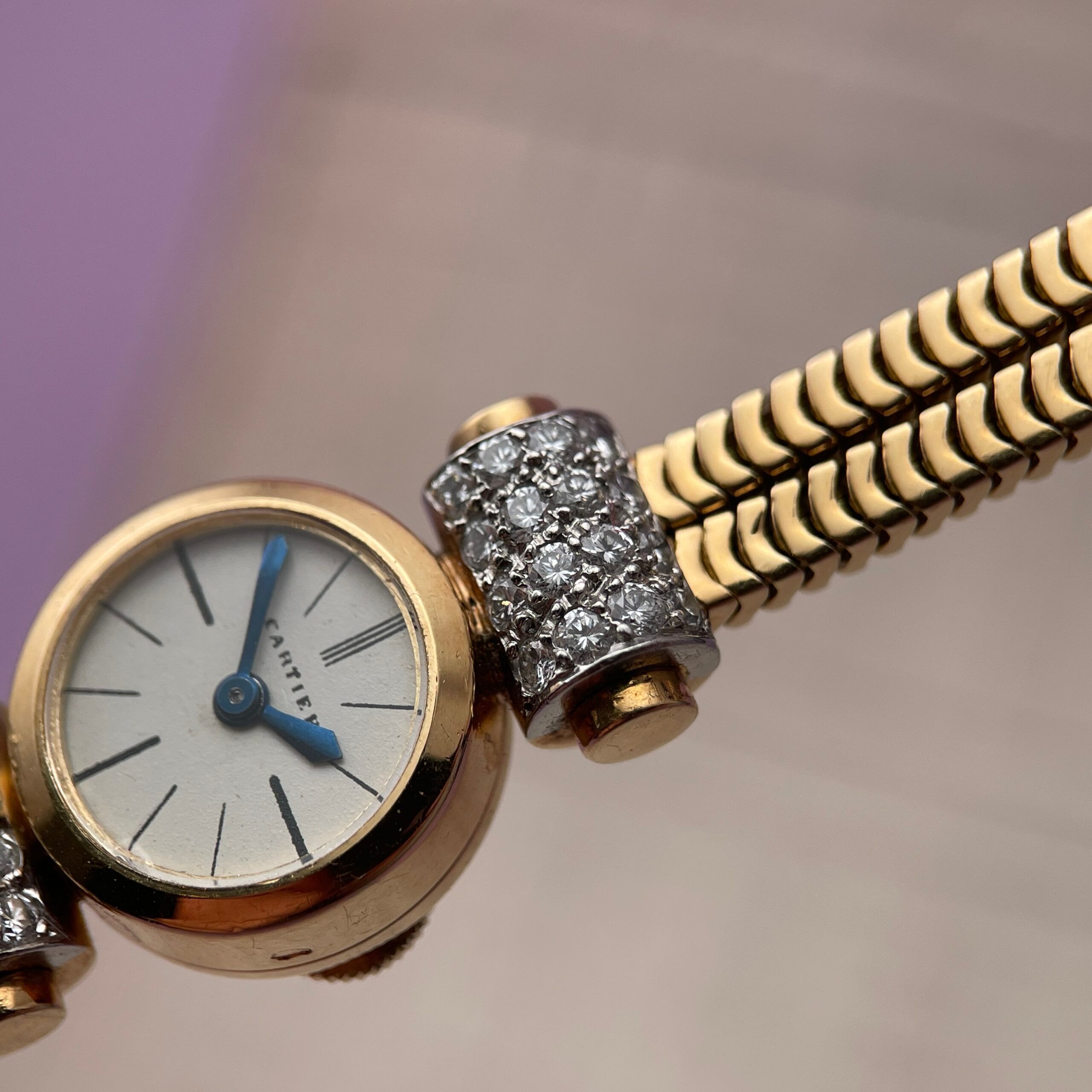 Cartier Art-Deco 1930s Gold & Diamond Cocktail Watch, photo 6 of 15