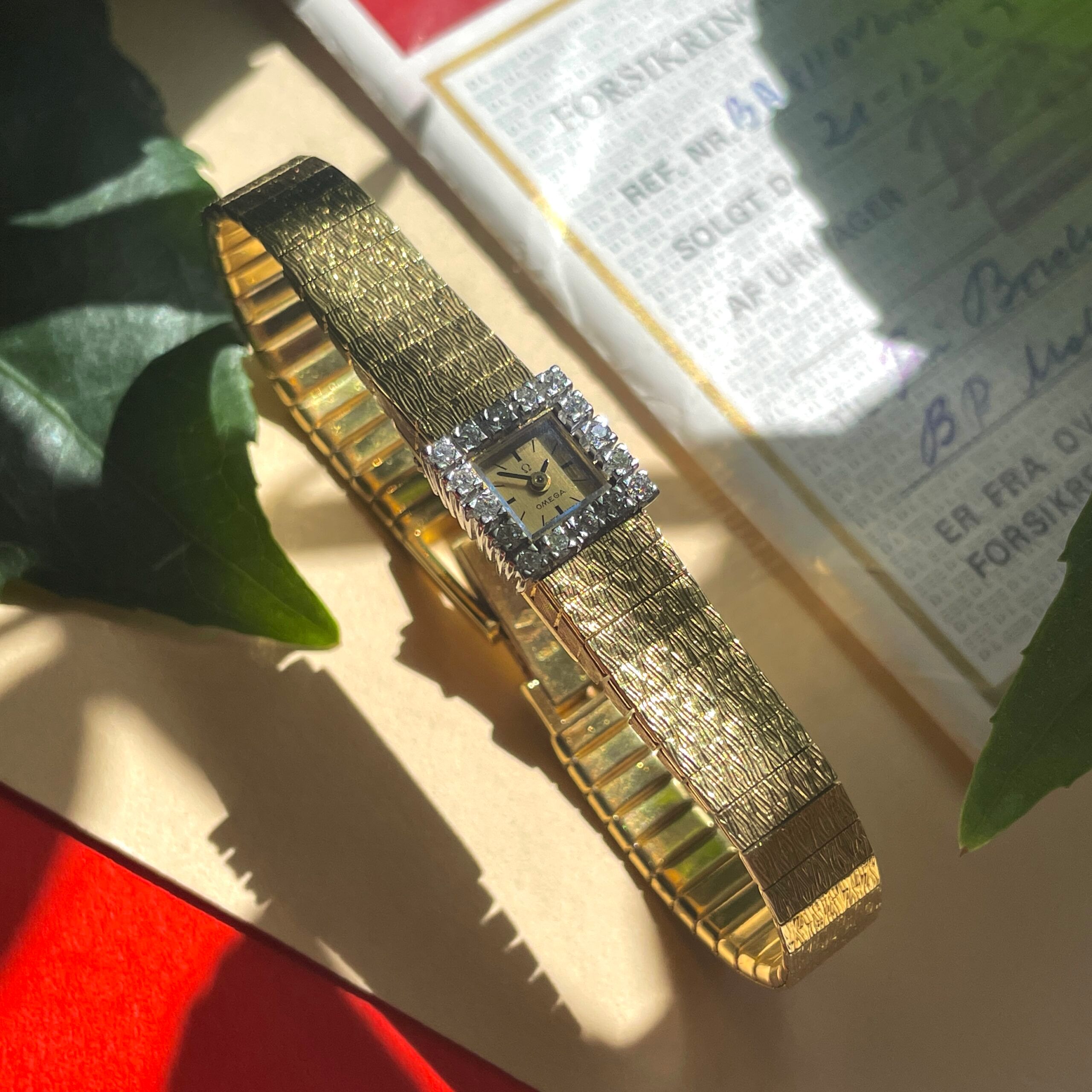 Omega Diamond / Yellow Gold Cocktail Ladies Watch