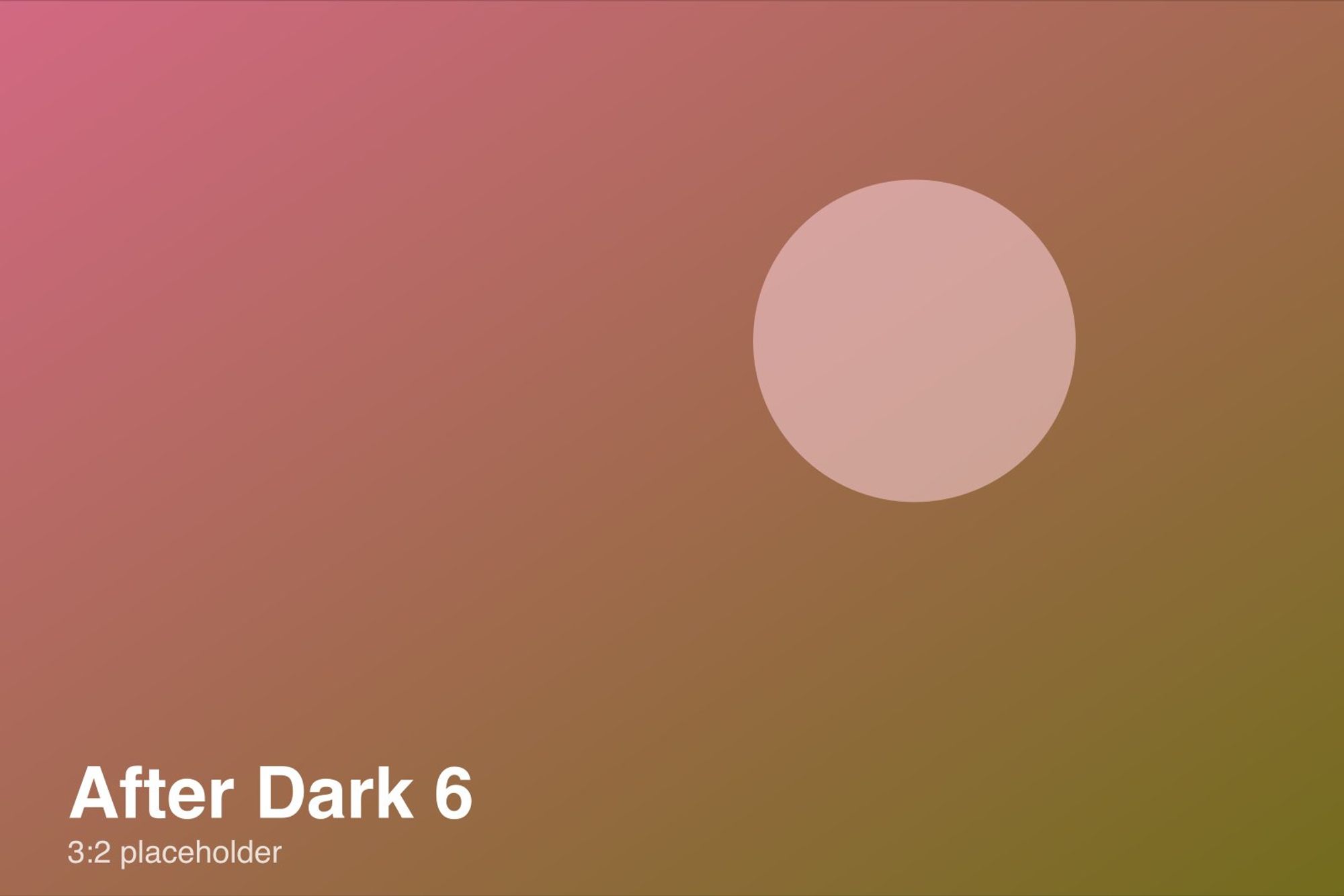 After Dark No. 6