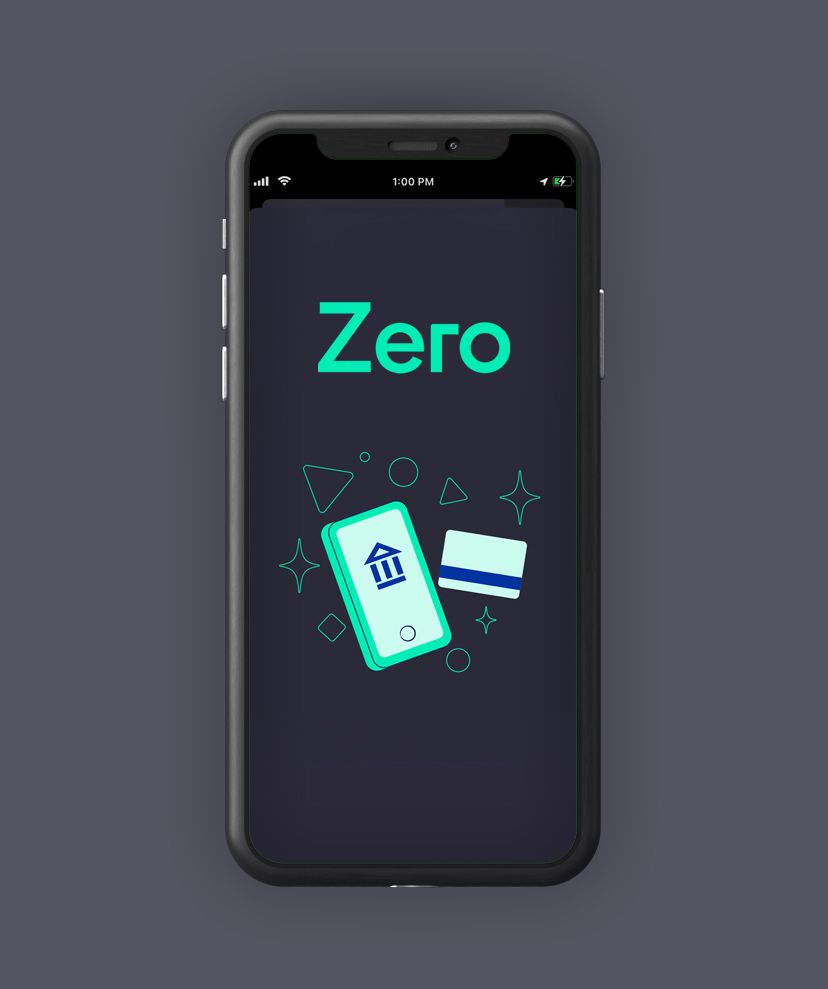 Payment screen on Zero app