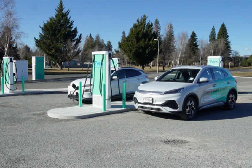 Meridian EVs at Twizel Zero chargers