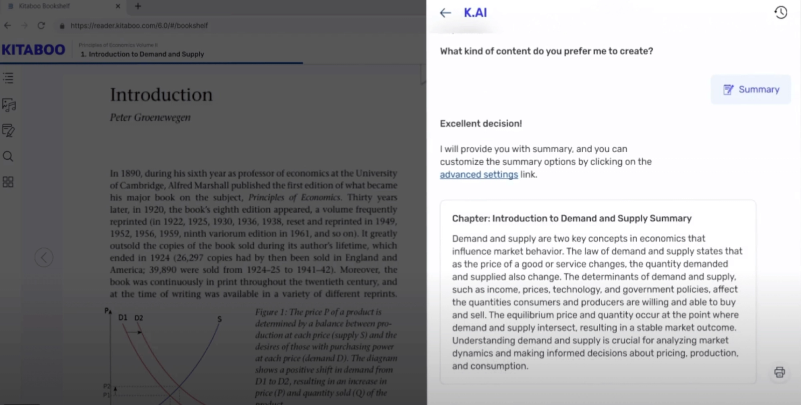 chapter summaries screenshot