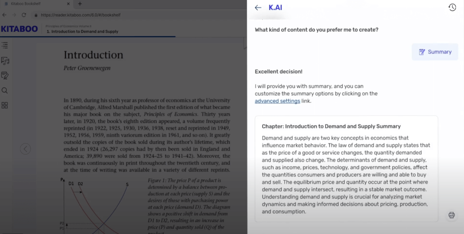 chapter summaries screenshot