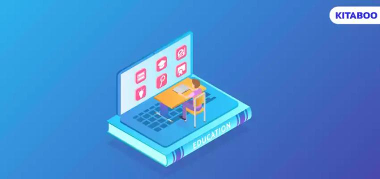 Isometric view of modern education concept BLOG