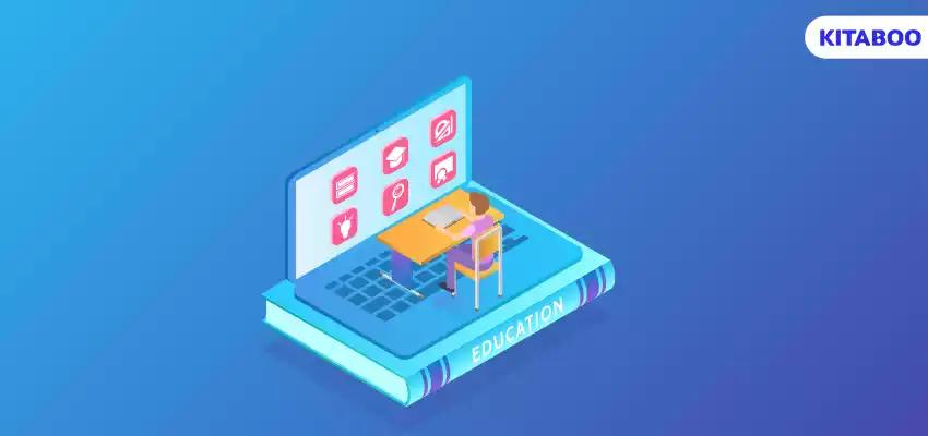 Isometric view of modern education concept BLOG
