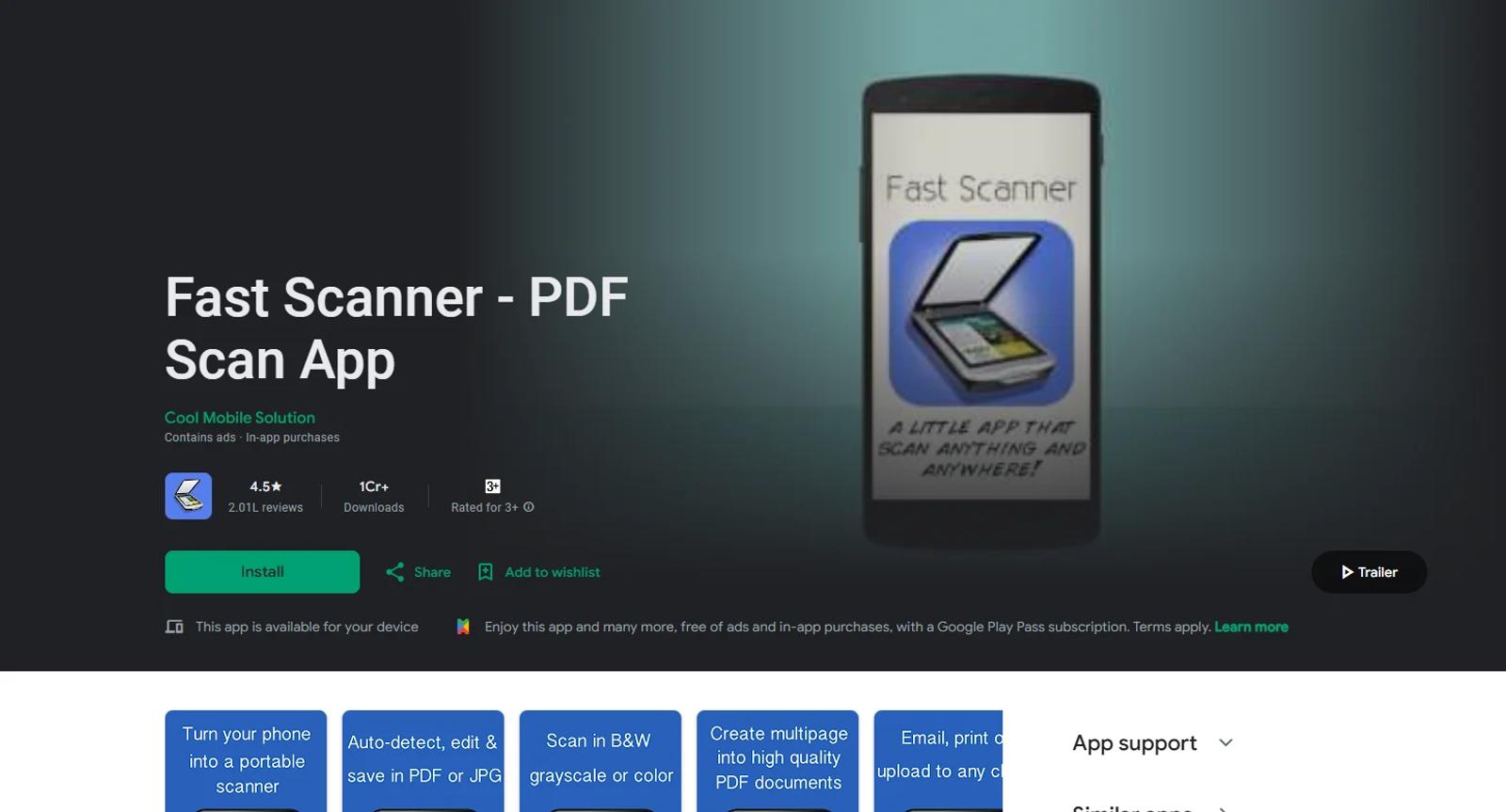 Fast Scanner