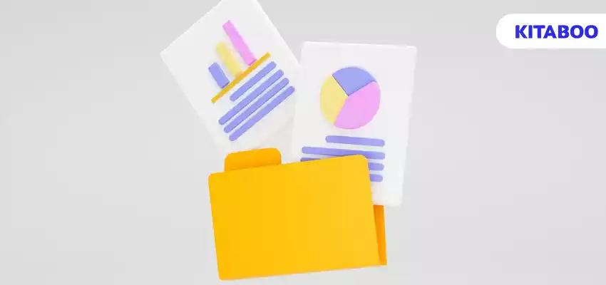 Folder with documents icon sign or symbol background 3D illustration