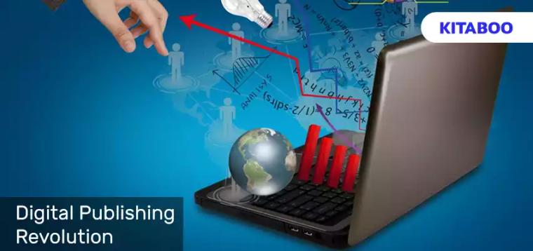 Hand near a laptop that expels graphics and arrows vlog.psd