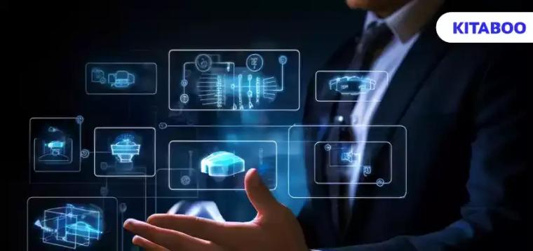 Businessman interacting with futuristic graphics social.psd-1