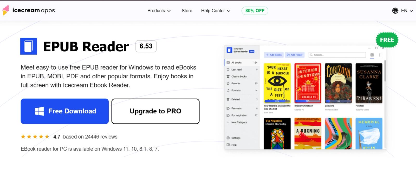 Icecream eBook Reader Provides Simple And Organized ePUB Access With Ease