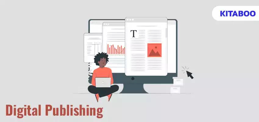 Online document concept illustration bllog