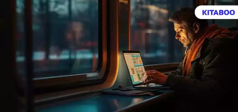 Side view man living as a digital nomad BLOG