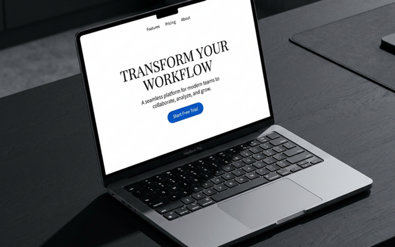 SaaS Website Design on Multiple Screens