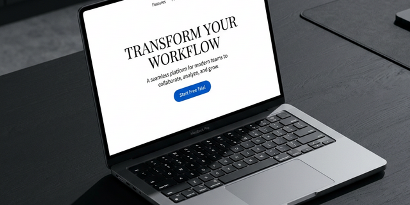 SaaS Website Design on Multiple Screens