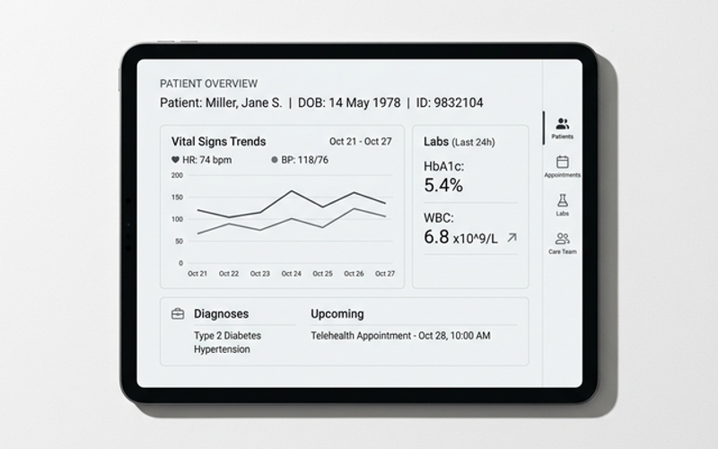 Healthcare SaaS Dashboard