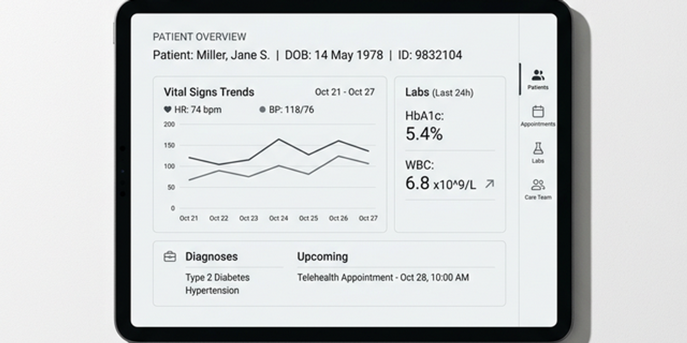 Healthcare SaaS Dashboard