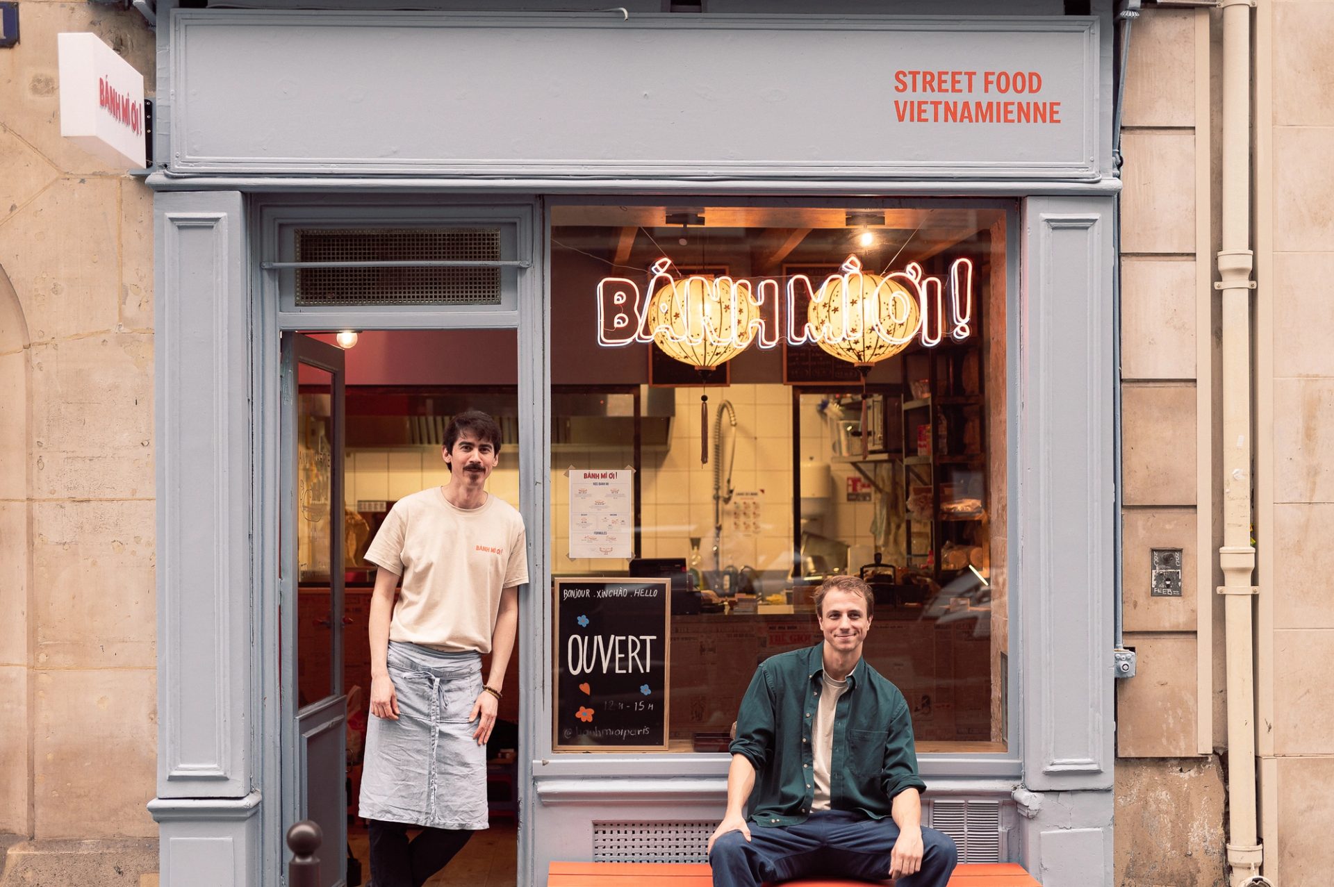 Val et Mathias, fondateurs de Banh Mi Oi