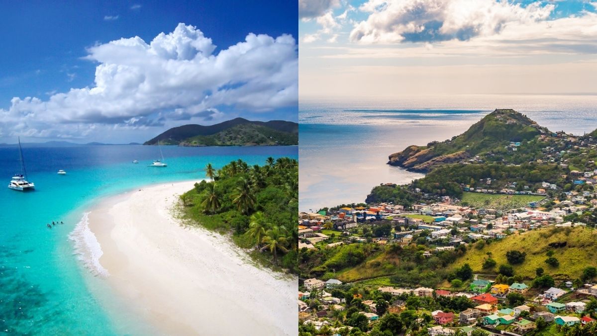 BVI & Grenadines, side by side