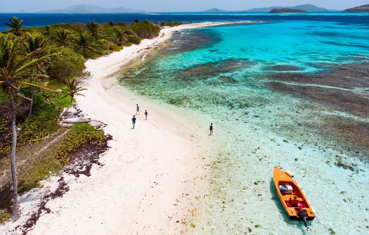 Top View of  Tobago Cays