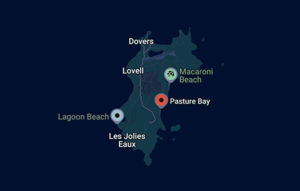 Pasture Bay Map