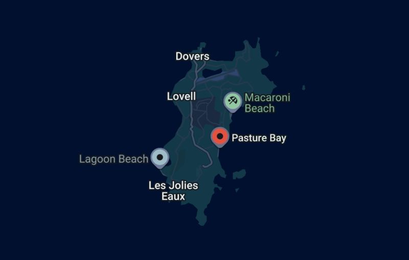 Pasture Bay Map