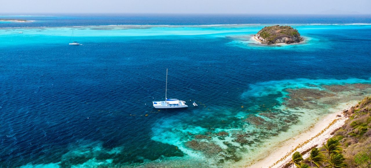 Top View of Tobago Cays