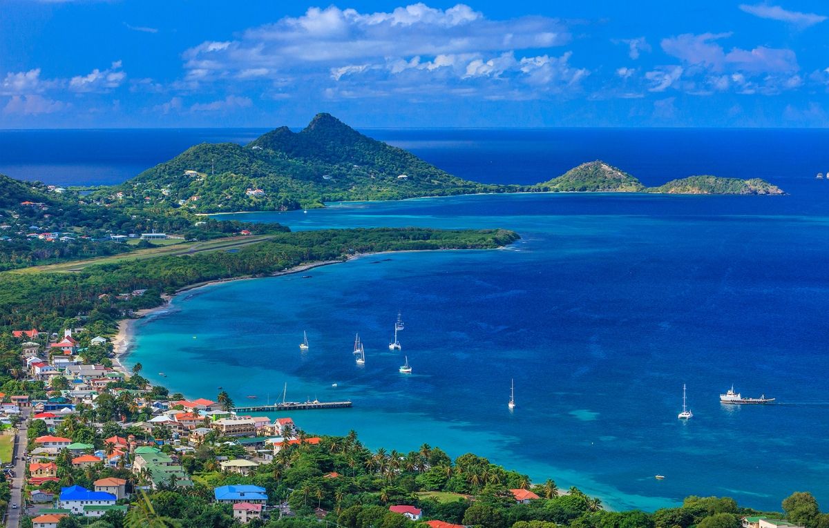 Top View of Tobago Cays