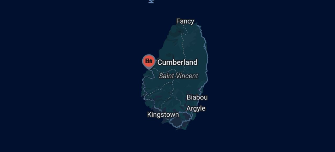 Cumberland Bay on the map