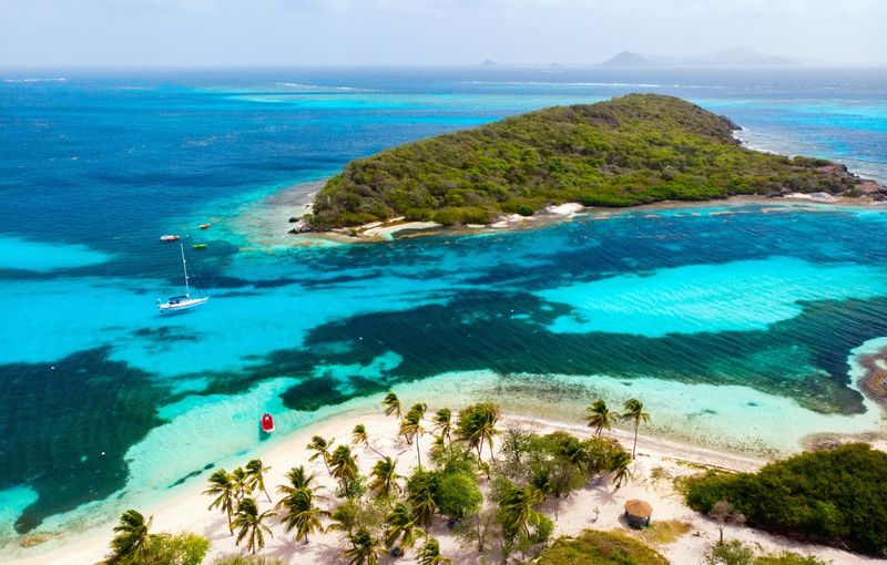 Top View of  Tobago Cays