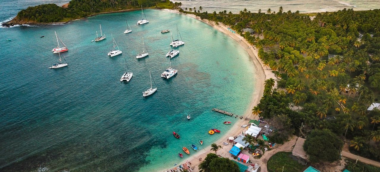 The Caribbean island of Mayreau