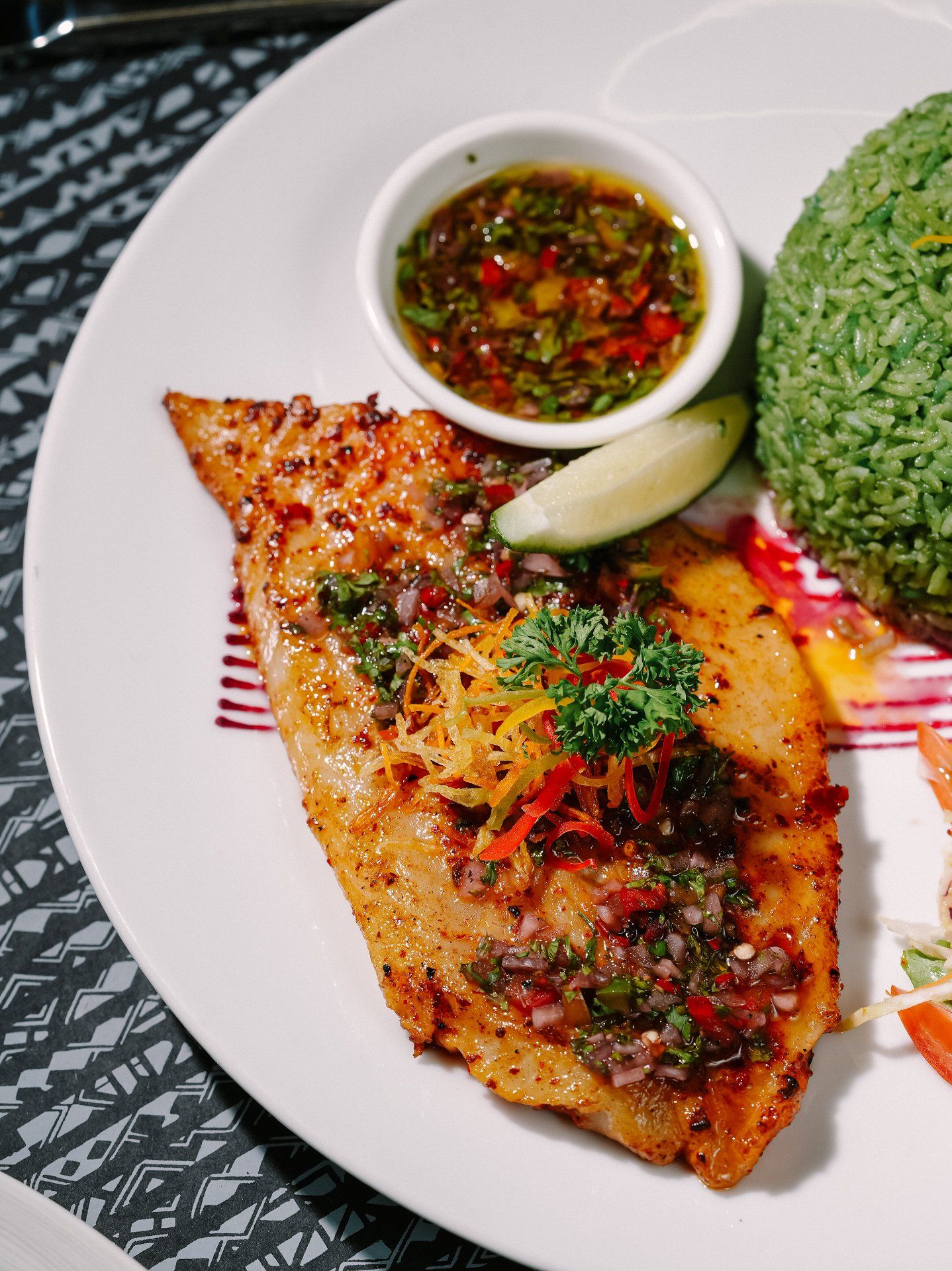 Grilled reef fish