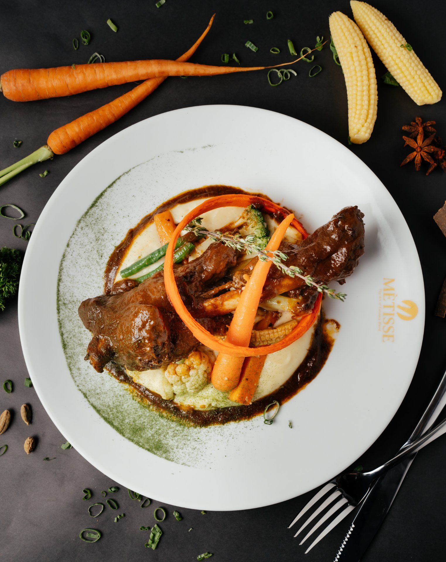 Braised lamb shank