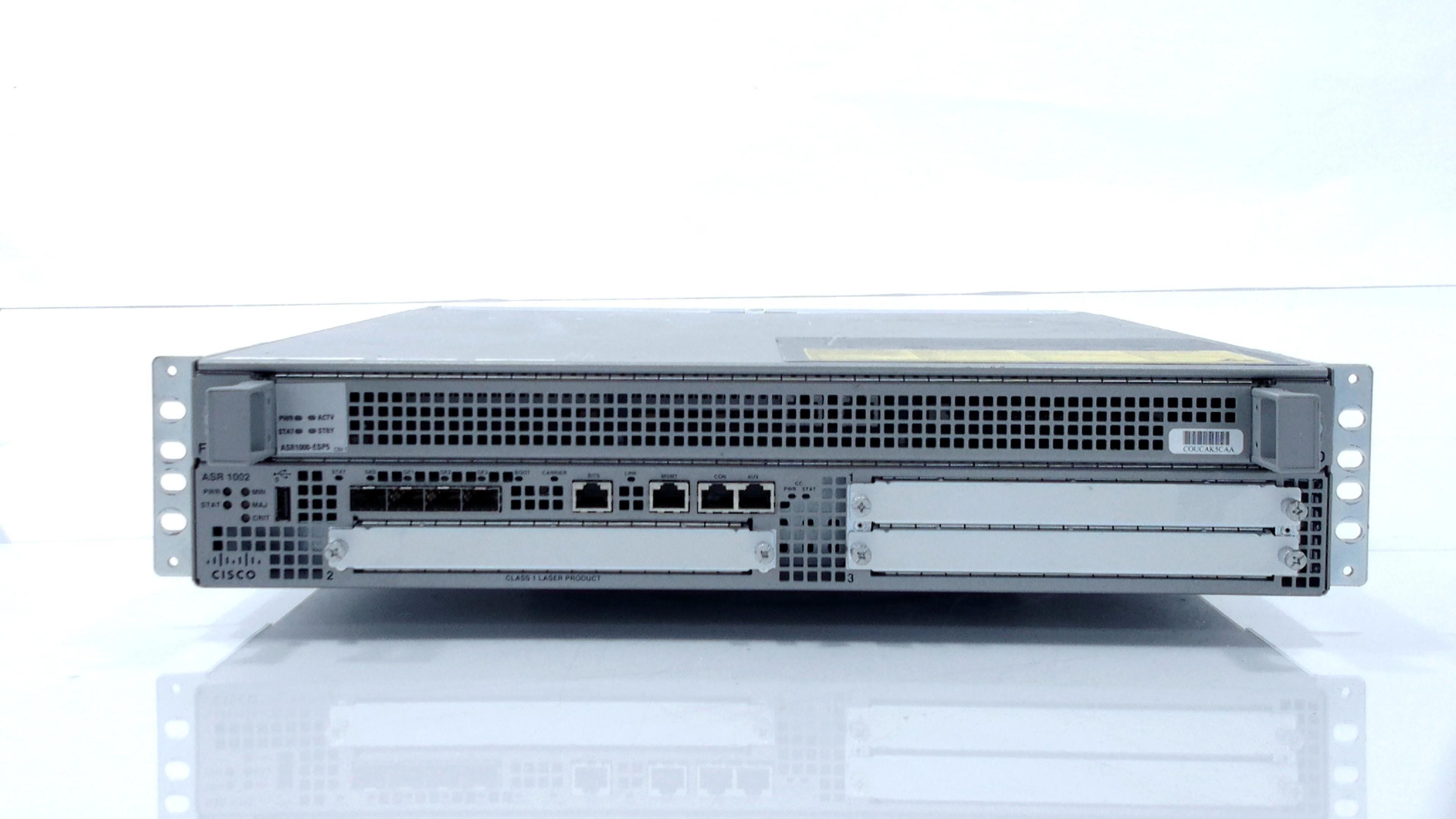 Cisco Wired ASR1002-5G-VPN/K9 Cisco ASR 1000 Router, Grey (Certified Refurbished)