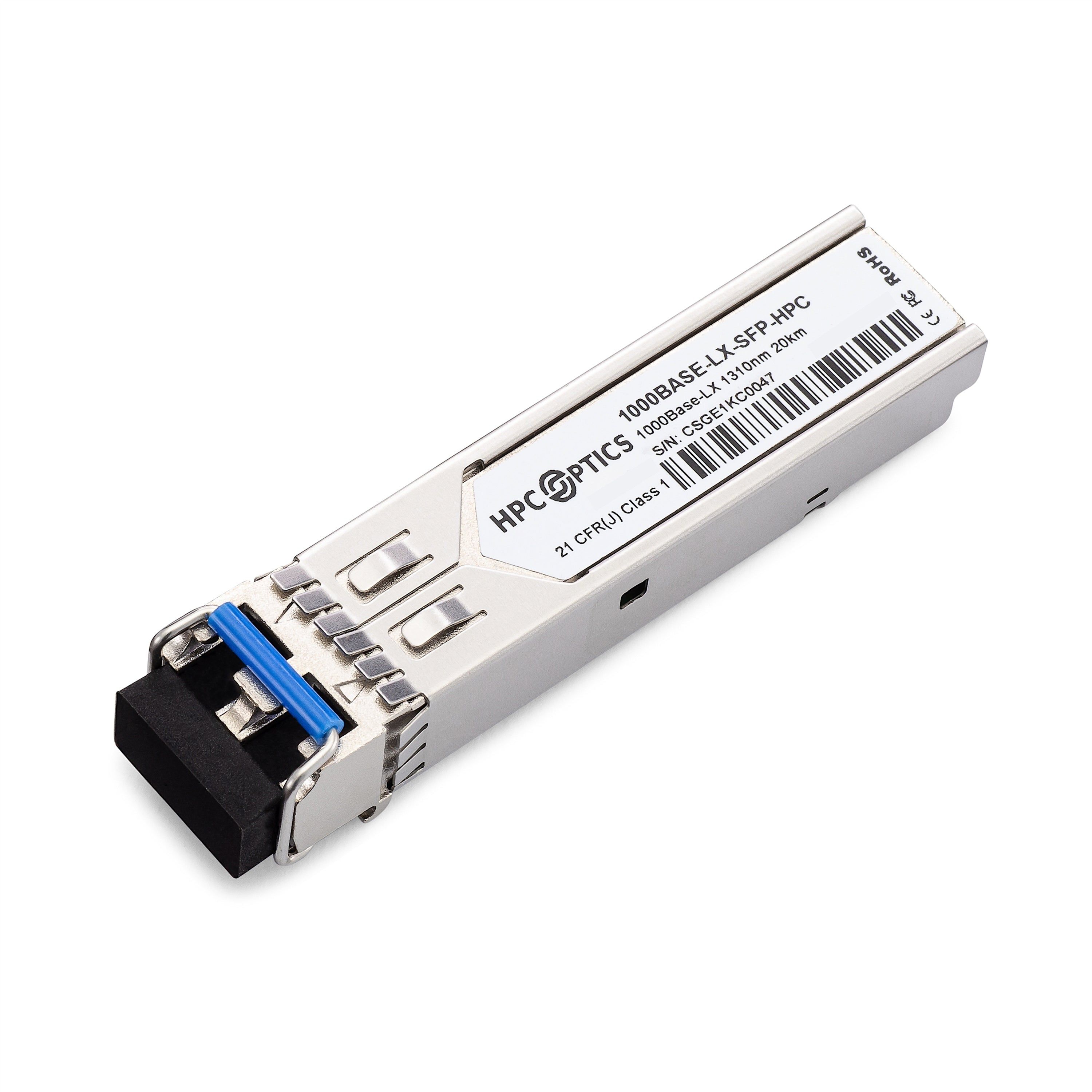 MRV SFP-GD-LX Compatible 1000BASE-LX/LH SFP 1310nm 10km-20km Transceiver, Silver (Certified Refurbished)