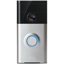 Ring 88RG000FC100 HD Video Doorbell, Wi-Fi Enabled, Satin Nickel (Refurbished)