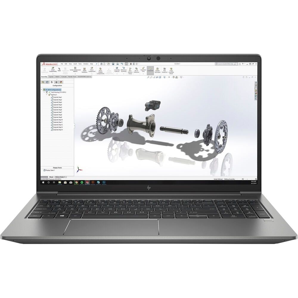 HP ZBook Power G7 15.6" 32GB 512GB T1000 i7-10750H 2.6GHz NO OS/Chrgr Grade B (Used - Good)